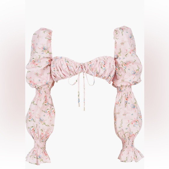 NWT House of CB Henrietta Shirred Bralette Top - Picture 6 of 15